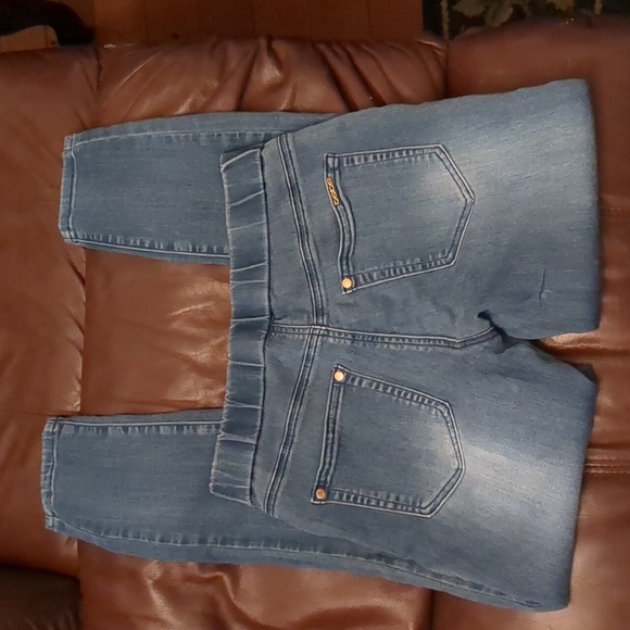 Bebe Blue Pull Up leggings size 27 - Picture 8 of 9